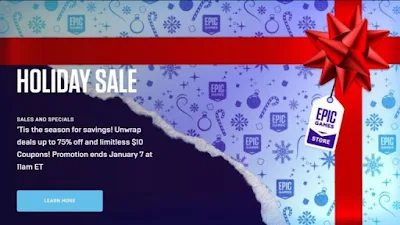 Vente de jeux vidéo de Noël Holiday Sale 2020