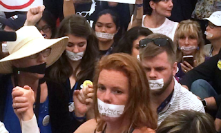 Walkout at DNC Rally