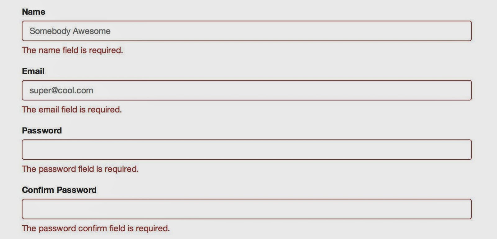 Tutorial Form Validation Dengan Laravel | Kursus Website  
