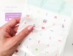 Birchbox #BeautyJunkie August 2015 Stickers 