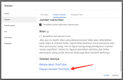 Cara Mengembalikan Youtube Yang Terhapus