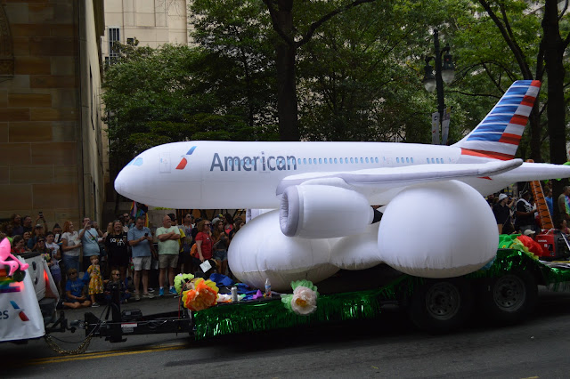 American Airlines pride float.