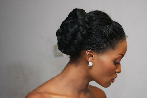 Micro Braids Wedding Styles