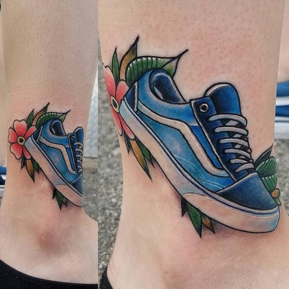 tatuajes de zapatillas deportivas