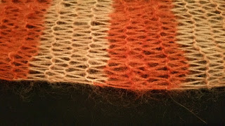 Mary Poppins scarf. Stitches up close.