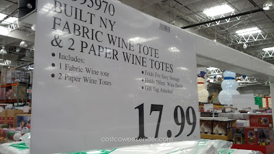 Deal for a set of 3 Built New York Origami Wine Totes at Costco