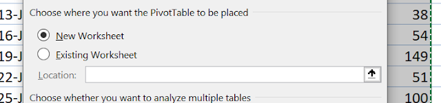 Excel PivotTable - Where To Place