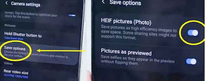 Cara Mengaktifkan Format Foto HEIF di Hp Samsung Galaxy
