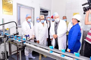 رئيس شركة مصر العليا يفتتح أعمال تطوير مصنع إنتاج الألبان رقم 2 بعرب العوامر