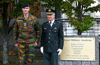 Prince Gabriel of Belgium completed military training