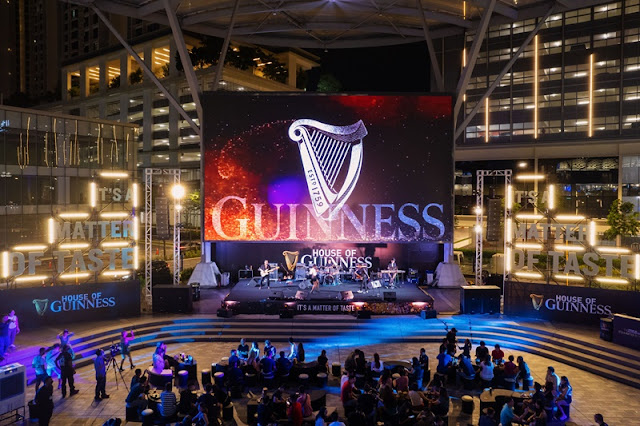 Guests enjoying live performances at House of Guinness at Piazza @ Pavilion Bukit Jalil