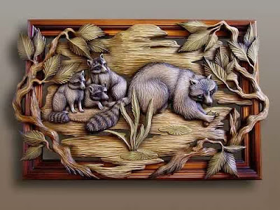 wood carving artwork made by Peter Nosikov