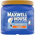 Maxwell House Half Caff Medium Roast Ground Coffee with 1/2 the Caffeine, 1.6 Pound (Pack of 1)