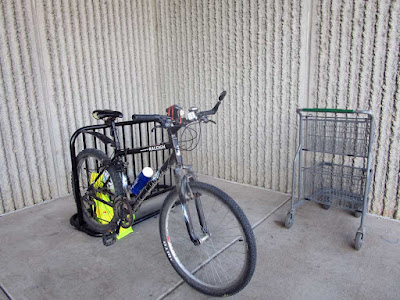 Bike in Menards bike rack