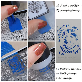 Basic stencil technique with Messy Mansion's stencil kit