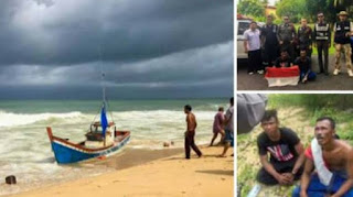 Nelayan Aceh Hanyut ke Thailand Karena Boat Rusak