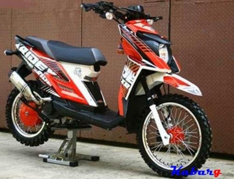 hasil modifikasi yamaha x ride keren