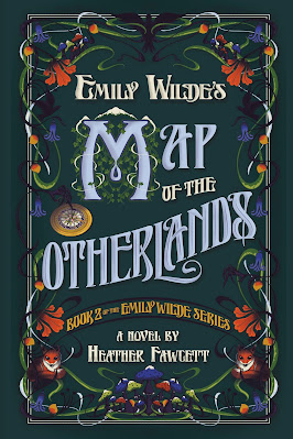 book cover of romantic fantasy novel Emily Wilde's Map of the Otherlands by Heather Fawcett