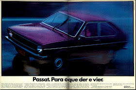 propaganda Volkswagem Passat - 1974.  anos 70. propaganda de carros anos 70