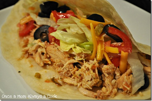 Shredded Chicken Tacos