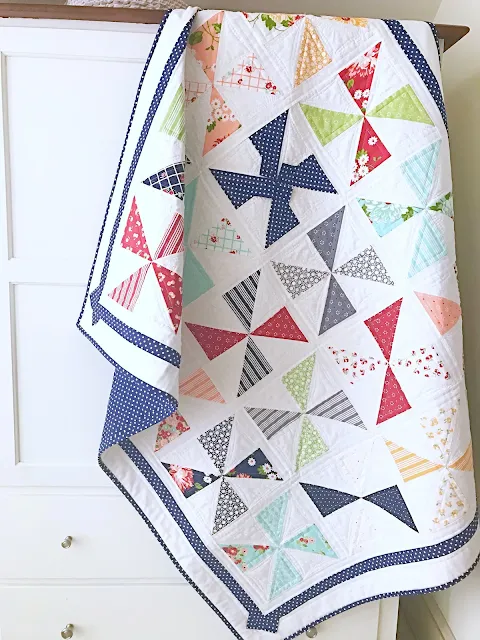 pinwheel throw quilt pattern