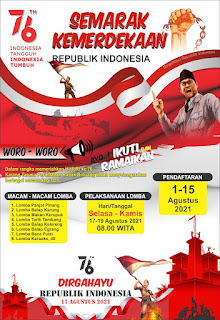 Desain Poster Lomba 17 Agustus PSD