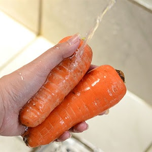 cà rốt rửa sạch