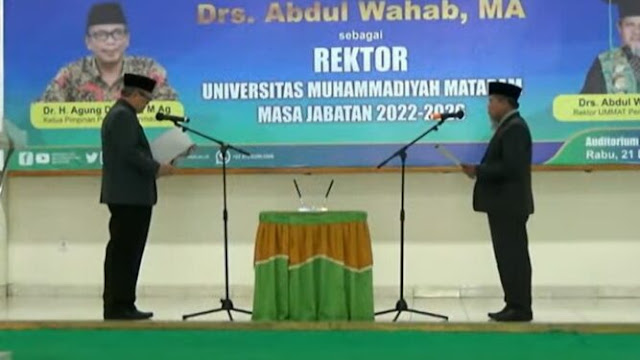 Abdul Wahab, Rektor Universitas Muhammadiyah Mataram Periode 2022-2026