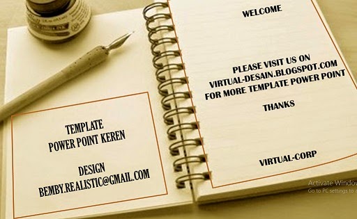  Download  Template Power Point Keren Booklet Virtual 