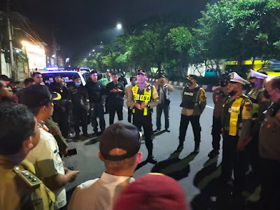 Polrestabes Surabaya Gelar Patroli Gabungan Skala Besar Di Wilayah Hukum Polsek Simokerto