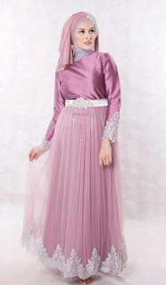 Model Gamis Pesta untuk Muslimah