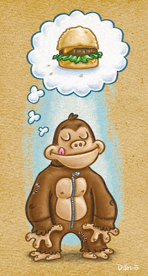 Danny Moore Illustration Ape Suit