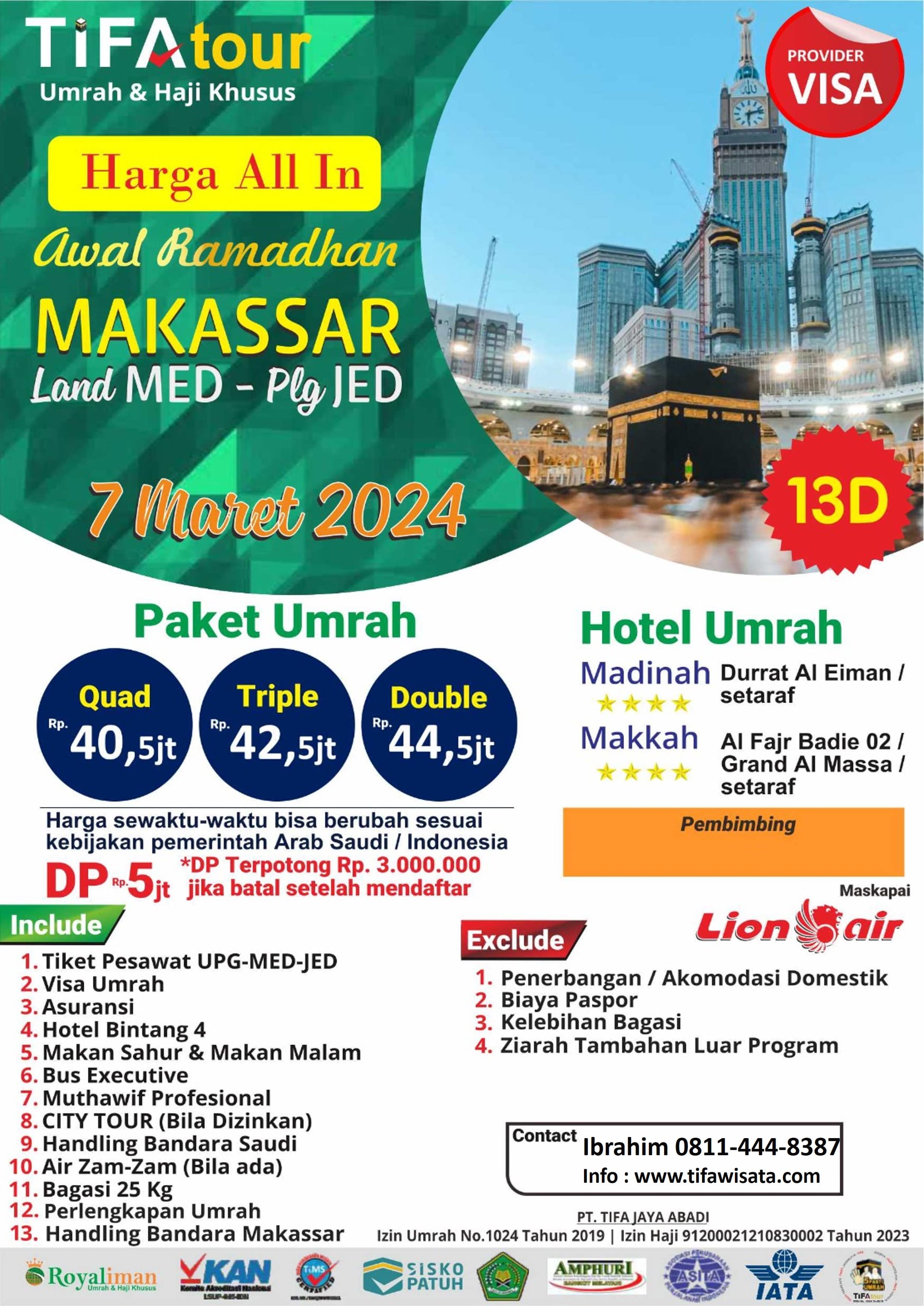 Tifa Tour Travel Umroh dan Haji Khusus