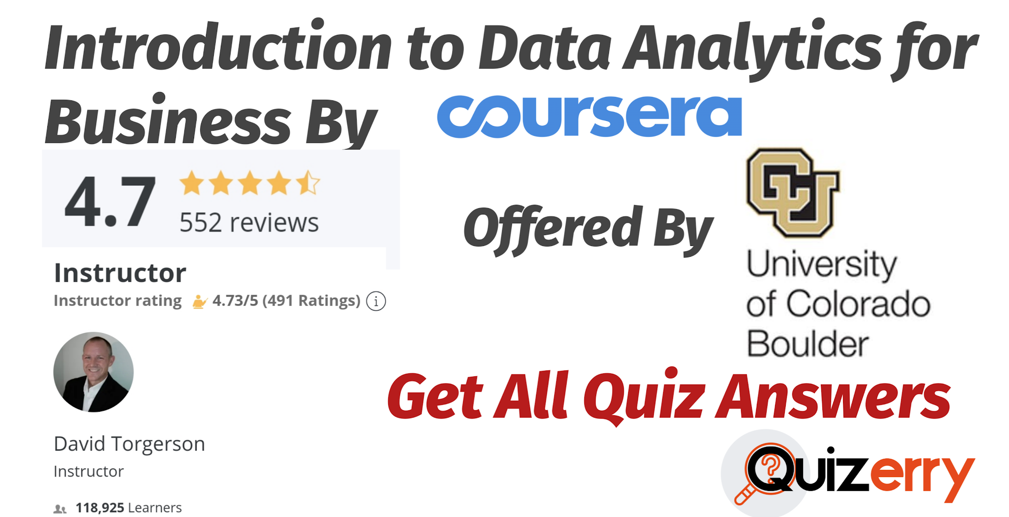 Introduction To Data Analytics For Business Coursera Quiz Answers Quizerry