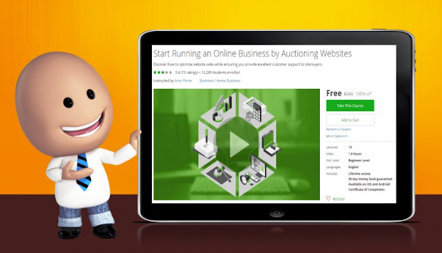 [100% Off] Start Running an Online Business by Auctioning Websites|Worth 200$