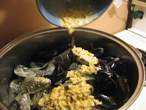 Nova Scotia Mussels with Curry Cream Sauce