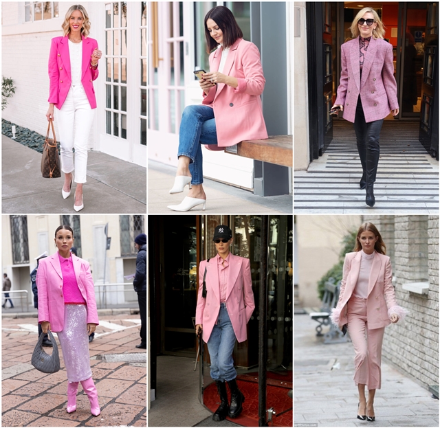 blazer rosa come abbinare