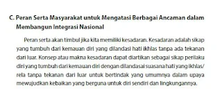 Peran Serta Masyarakat untuk Mengatasi Berbagai Ancaman dalam Membangun Integrasi Nasional