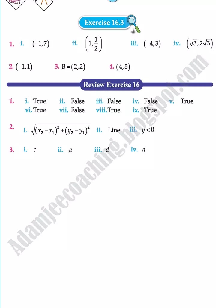 answers-key-mathematics-class-9th-text-book