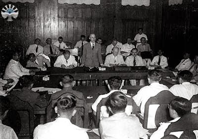 Rapat pembentukan N.I.S. (negara Indonesia Serikat)t, Januari 1948