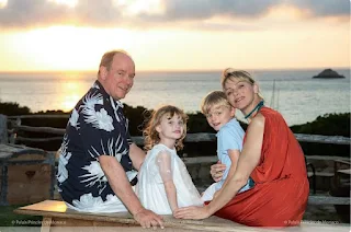 Prince Albert and Princess Charlene of Monaco summer holiday