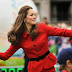 Duchess Kate Plays Cricket in Red Suit and Heels (in Pics)