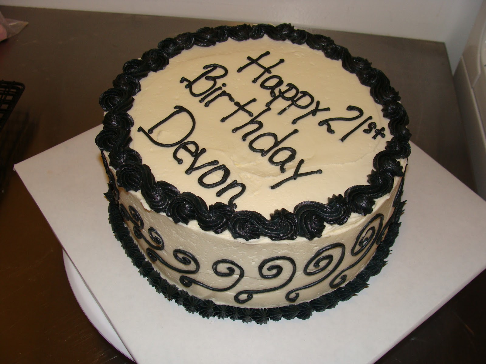 Door County Custom Cakes and Cookies: Devon's 21st Birthday Cake