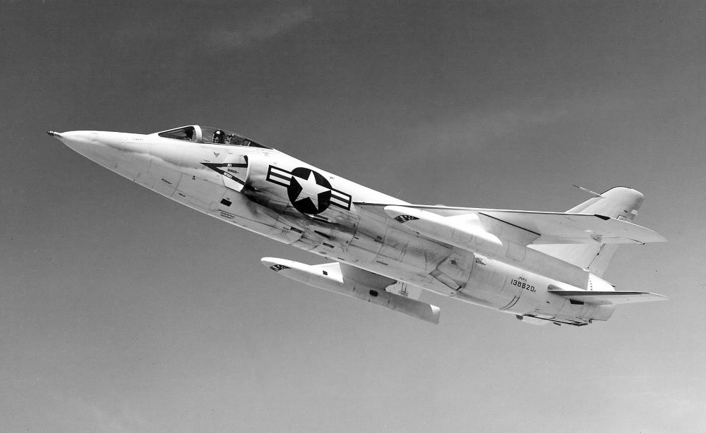 An F-11 Tiger in flight.