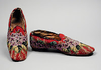 Needlepoint Slippers, 1850-1900