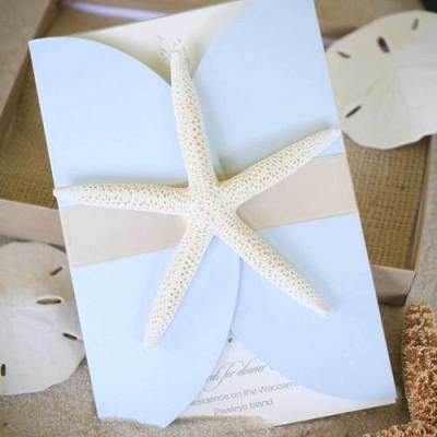 This invitation is a classy tropical beach theme with the beautiful ...
