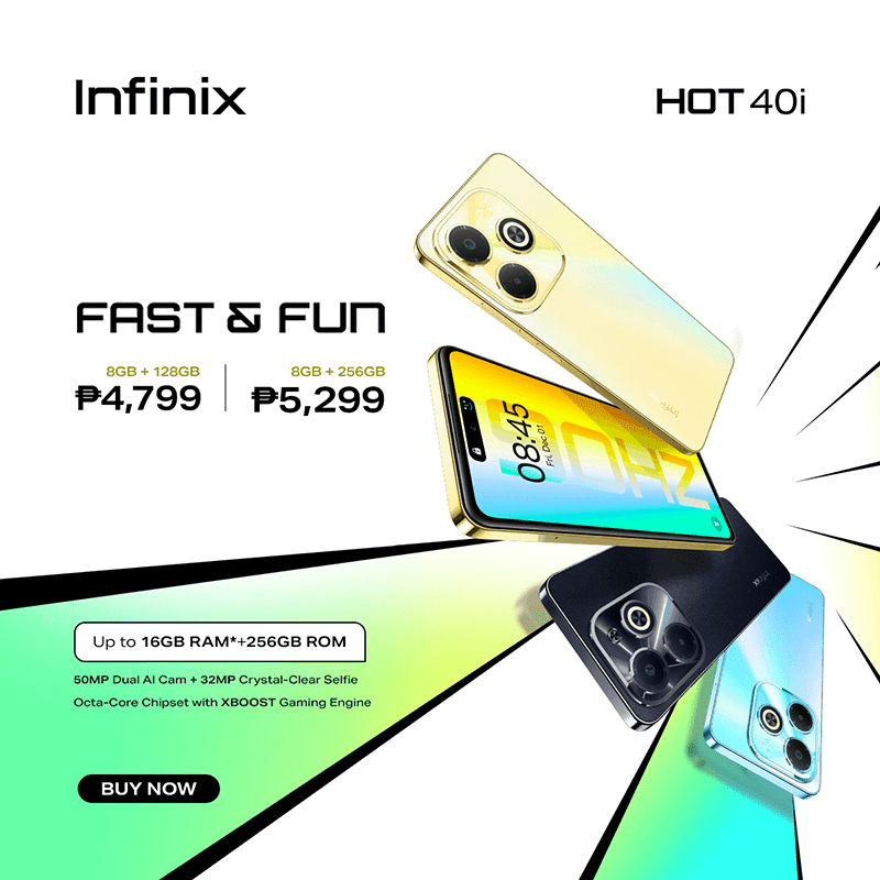 The new Infinx HOT 40i is now available in the Philippines