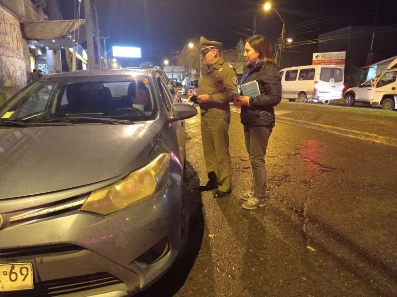 Campaña de Prevención del Robo Accesorio de Vehículos en el Centro de Osorno.