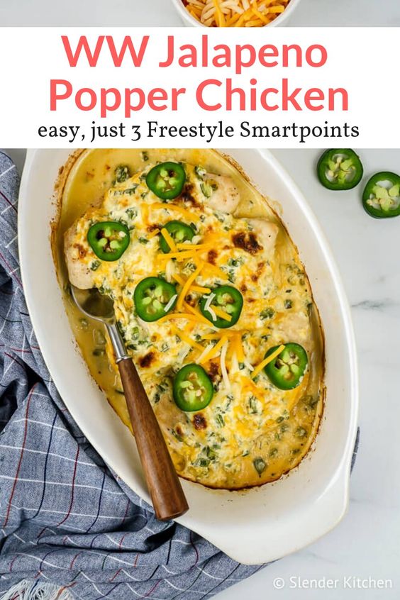 You will not believe that this Jalapeno Popper Chicken only has 226 calories! It's low carb, lightened up, and so so delicious. Super easy to make and always a huge hit! You will not believe that this Jalapeno Popper Chicken only has 226 calories! It's low carb, lightened up, and so so delicious. Super easy to make and always a huge hit!