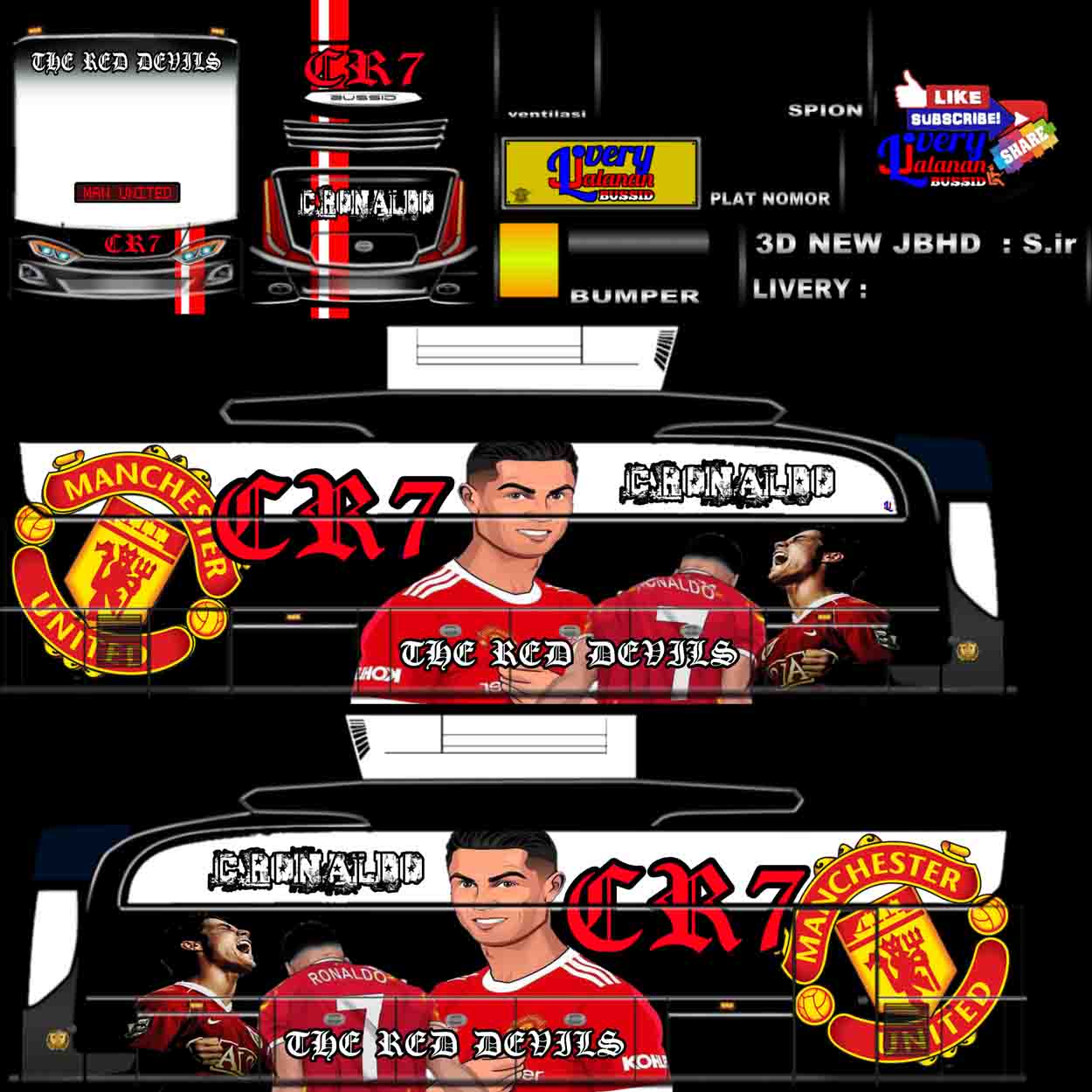 livery bussid hd manchester united